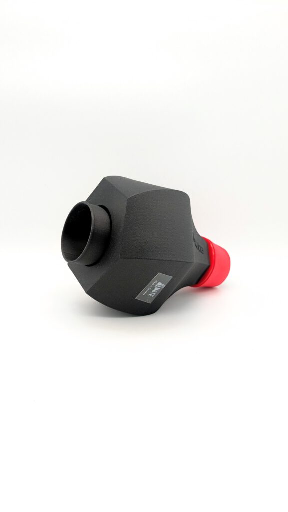 A-Mute Harmon trumpet mute with inserted brass stem for warm, soft tone colour