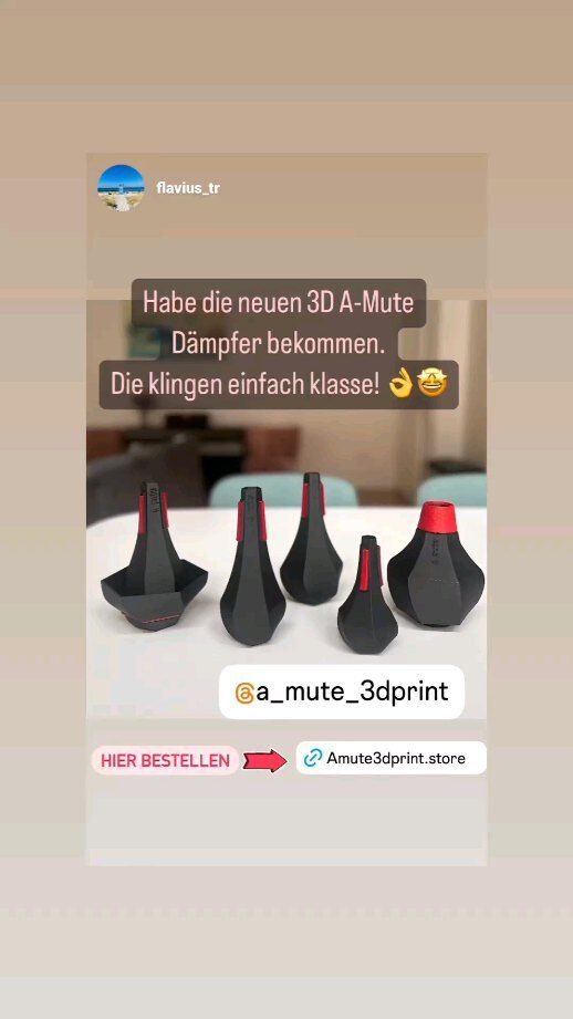 #a_mute_3dprint #a_mute #trumpetplayer #trompete #trumpet #trumpetmutes #trumpetlife #trumpetmutes #trumpetlife #trompeter #blasmusik #brassplayer