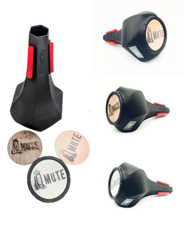 🎺 Now available: A-Mute MultiTone Straight Mute for TrumpetThree interchangeable tone boosters made of copper, stainless steel and wood for greater tonal variety in a single mute.Flexible. Practical. Versatile.#a_mute #trumpetlife #trumpetplayer #trompete #trumpet
