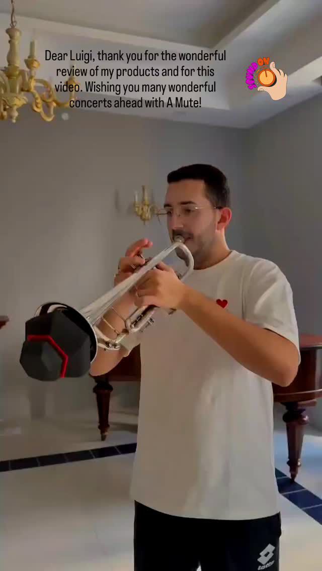 "The A Mute mutes were a pleasant discovery for me! From the first time I used them, I was pleasantly surprised by their build quality. The sound is splendid, They have a very unique and beautiful sound, with its own identity and personality, perfect for my concerts with the State Opera Plovdiv.I highly recommend using these mutes especially for their lightness and the ability to be taken anywhere!" 
Luigi Caggegi- trumpet player State Opera Ballet Plovdiv
#trumpet #trumpetplayer #a_mute_3dprint
